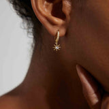 Star Hoop Earrings