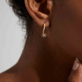 Star Hoop Earrings