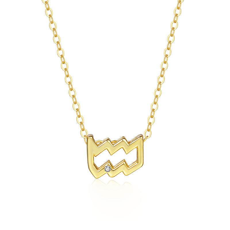 Zodiac Sign Diamond Necklace