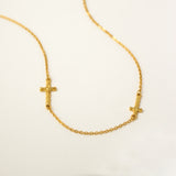 Cross Inline Necklace