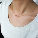 Cross Inline Necklace