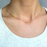 Cross Inline Necklace