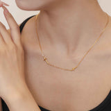 Cross Inline Necklace