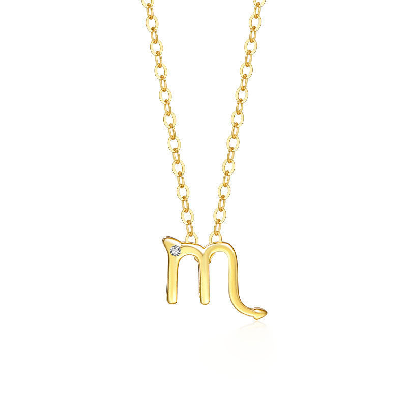 Zodiac Sign Diamond Necklace