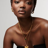 Vintage Square Malachite Necklace