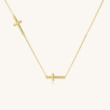 Cross Inline Necklace