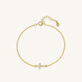 Cross Gold Bracelet