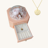 Best Gift-Constellation Necklace with Eternal Rose Ball Box