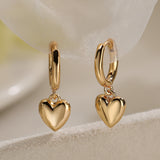 Hollow Love Drop Earrings