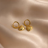 Hollow Love Drop Earrings