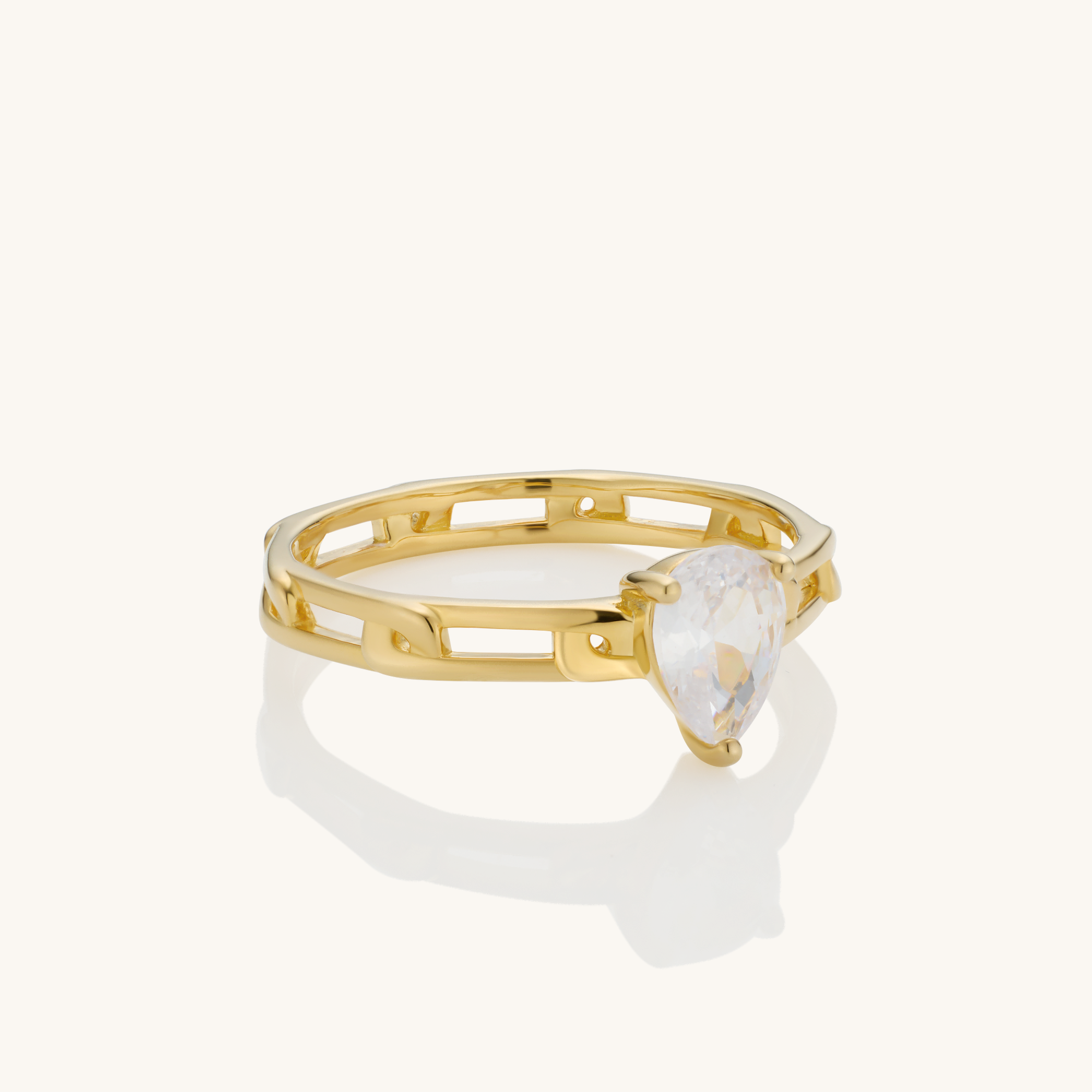 Luck in Love Solitaire Braided Ring - Kira LaLa