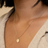 Round Initial Pendant Necklace