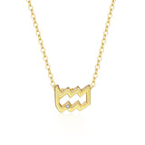 Zodiac Sign Diamond Necklace