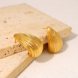 Chic Striped Hollow Studs