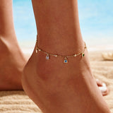 Colorful Gemstone Anklet