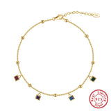 Colorful Gemstone Anklet