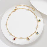 Colorful Gemstone Anklet