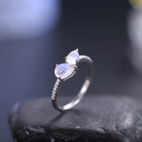 Creamy Blue Moonstone Ring