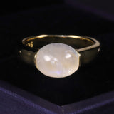 Creamy Moonstone Chunk Ring