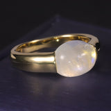 Creamy Moonstone Chunk Ring