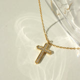 Cross Gold Pendant Necklace