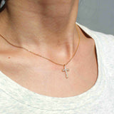 Cross Gold Pendant Necklace