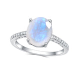 Dreamy Cream Moonstone Ring