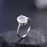 Dreamy Cream Moonstone Ring