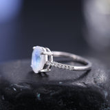 Dreamy Cream Moonstone Ring