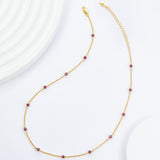 Eternal Glow Garnet Necklace