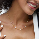 Ethereal Pearl Clavicle Necklace