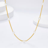 Ethereal Pearl Clavicle Necklace