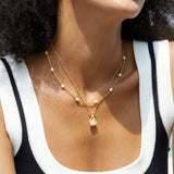 Ethereal Pearl Clavicle Necklace