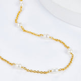 Ethereal Pearl Clavicle Necklace