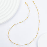 Ethereal Pearl Clavicle Necklace