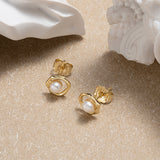 Flower Pearl Ear Studs