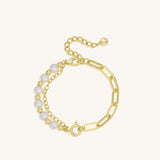 Pearl Twisted Chain Bracelet