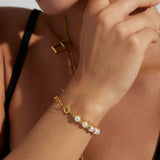 Pearl Twisted Chain Bracelet