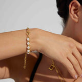 Pearl Twisted Chain Bracelet