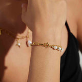 Pearl Twisted Chain Bracelet