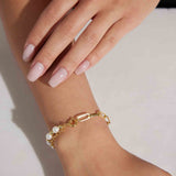 Pearl Twisted Chain Bracelet