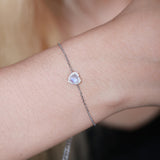 Heartfelt Moonstone Bracelet