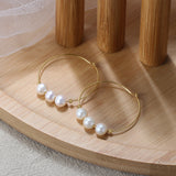 Hoop Pearl Earrings