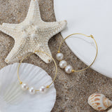 Hoop Pearl Earrings