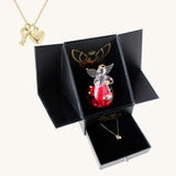 Best Gift-Sincerity Necklace with Eternal Rose Box