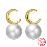 Moon Pearl Earrings