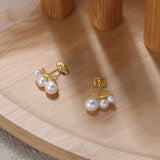 Moonlight Baroque Stud Earrings