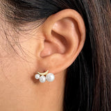 Moonlight Baroque Stud Earrings