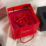 Best Gift-Blessed Letter Necklace with Rose Box