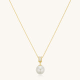 Roller Single Pearl Pendant 18k Gold Vermeil Necklace - Kira LaLa